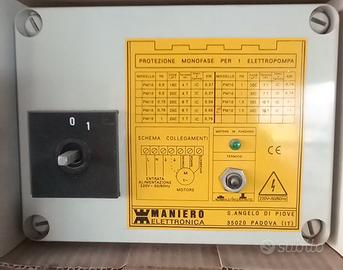 Quadro elettrico di protezione per elettropompa