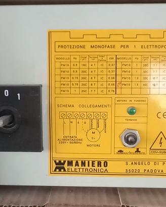 Quadro elettrico di protezione per elettropompa