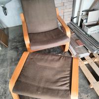 poltrona e poggiapiedi ikea