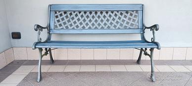 Panchina in ghisa e legno 