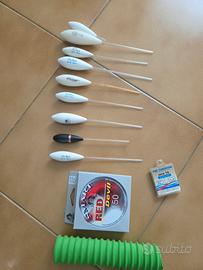 attrezzature da pesca varie oggetti fili accessori