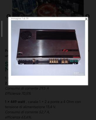 amplificatore audiosistem F2 300 