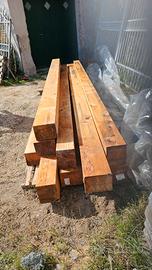 10 Travi legno lamellare 10x16 cm lunghezza > 4mt