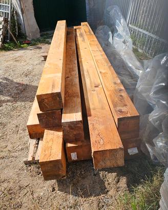 10 Travi legno lamellare 10x16 cm lunghezza > 4mt