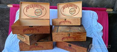 Cassette in legno Vintage salumi Negronetto