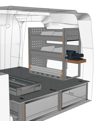 Attrezzatura per furgone.