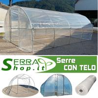 Serra a tunnel orto giardino con FILM antigrandine