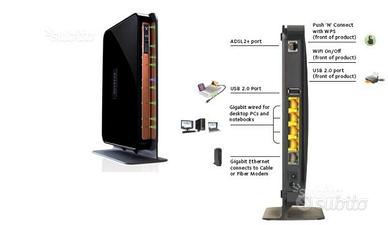 Modem Router Netgear DGND4000 WiFi LAN Gigabit