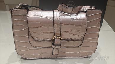 Borsetta nude donna Pink Rosa Cocco 26x20x8 cm
