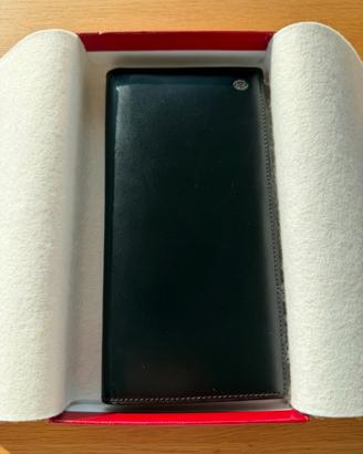 Portafoglio Cartier in pelle nera con Scatola