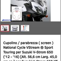 Cupolino NUOVO Touring Suzuki V-Strom 