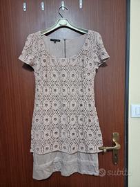 Abito corto in pizzo con fodera - Patrizia Pepe –