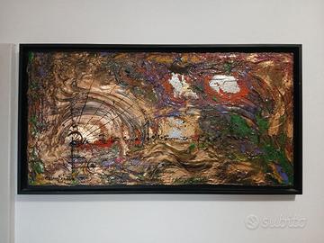 Quadro Materico Oro "Equinozio" (2011) - Cosmo D.