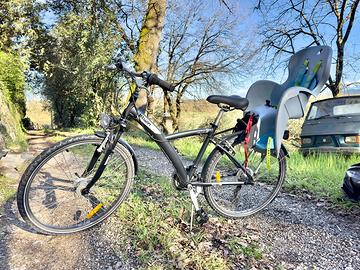 Bicicletta Btwin Original 5 + seggiolino baby