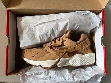 NIKE HUARACHE BEIGE, TAGLIA 47,5 (13), COME NUOVE