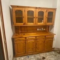 Credenza in legno di pino massiccio chiaro