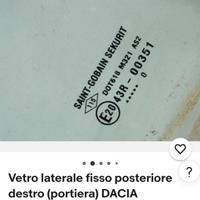 vetro fisso laterale. 