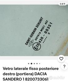 vetro fisso laterale. 