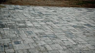 Autobloccanti bianco mix Senini - pavimento