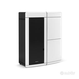 Termostufa a pellet ermetica ventilata slim EVELYN