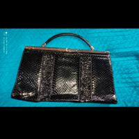 pochette in pelle di pitone 