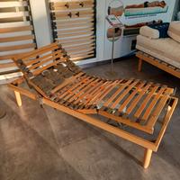 Rete singola in legno con movimento