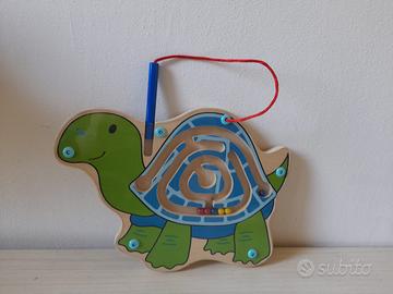 Gioco tartaruga con biglie e penna magnetica