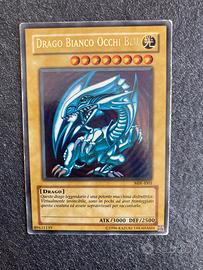 Carta YO-GI-HO drago bianco occhi blu