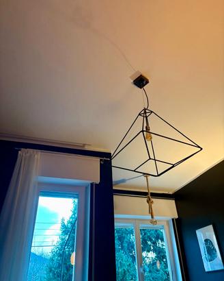 Lampadario pendente stile industriale