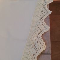 Lenzuola con pizzo uncinetto a mano
