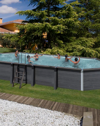 Piscina GRE ovale in composito 804×386 h124
