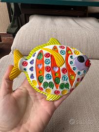 Pesce decorativo ceramica artistica spagnola