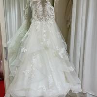 Vestito da sposa sartoriale ricamato