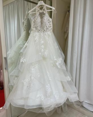 Vestito da sposa sartoriale ricamato