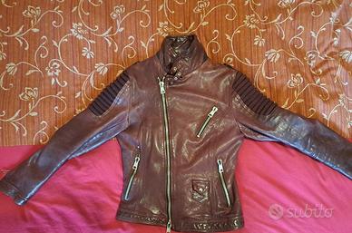 Giubbino biker in pelle Desigual