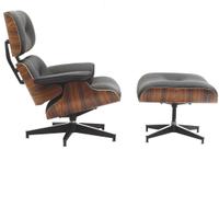 Poltrona lounge chair eames + pouf Made in Italy