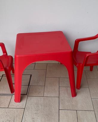 Tavolino con sedie per bambini