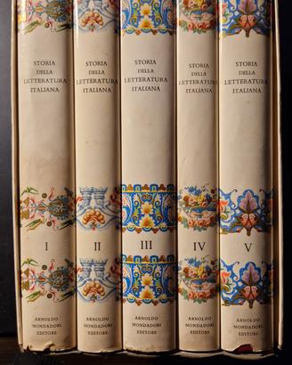 Collana 5 volumi Storia della letteratura italiana