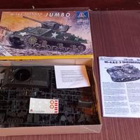 Sherman M-4A2 Jumbo Italeri 1/35 kit montaggio