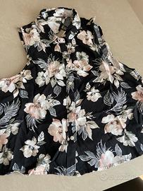 Maglia senza maniche a fiori Hollister