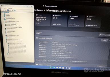 Notebook appena formattato i5 ddr4 ssd