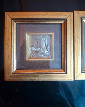 quadretti da collezione autentici in argento