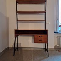Scrivania con libreria anni 50
