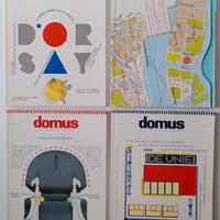 DOMUS 1986, '87, rivista design vintage, lotto 3 p