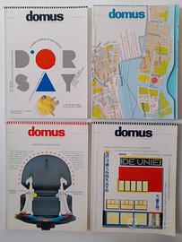 DOMUS 1986, '87, rivista design vintage, lotto 3 p