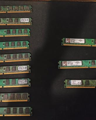 USATO - LOTTO RAM 12 RAM DDR2 DA 2GB