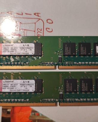 Ram PC kvr667d2n5k2/1g numero pezzi 2