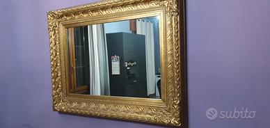 specchio dorato grande 