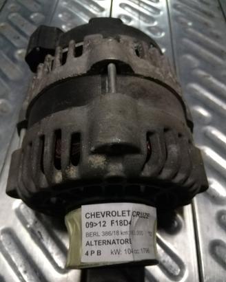 Alternatore CHEVROLET CRUZE 1800 del 2012