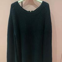 Maglia blu notte con zip